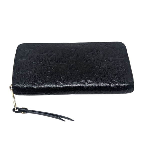 Louis Vuitton Monogram Empreinte Zippy Wallet in Noir Black Leather - Picture 12 of 14